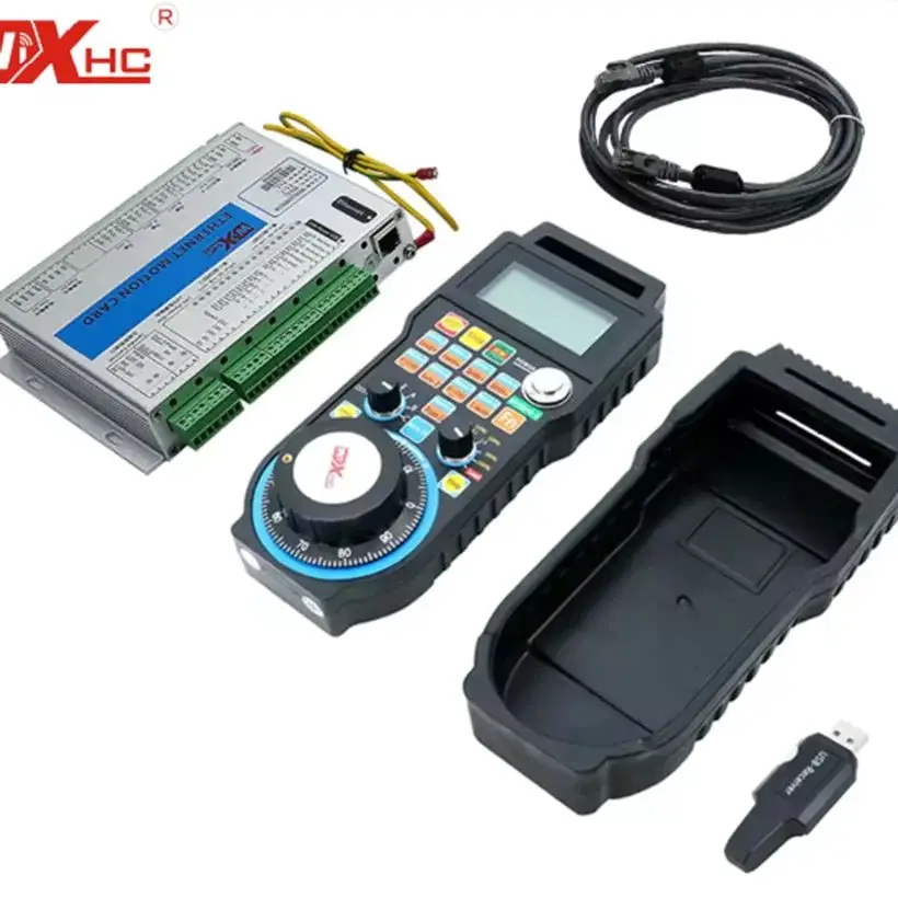 XHC Factory Sale Mach3 Kit CNC USB Motion Controller Card 3/4/6Axis with CNC Handle MPG Pendant for Stone Engraving Wood Router
XHC Factory Sale Mach3 Kit CNC USB Motion Controller Card 3/4/6Axis with CNC Handle MPG Pendant for Stone Engraving Wood Router