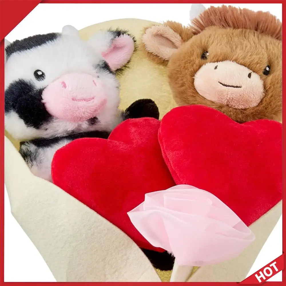 Highland Cow Valentines Day Plush Gift Hearts and Pink Bow Stuffed Cartoon Lovely Doll Toys for Boys Girls Kids Valentines Gifts
Highland Cow Valentines Day Plush Gift Hearts and Pink Bow Stuffed Cartoon Lovely Doll Toys for Boys Girls Kids Valentines Gifts