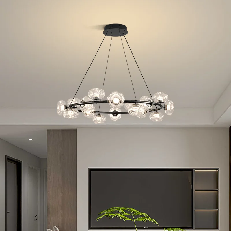 SANDYHA Nordic Restaurant Ceiling Chandelier Golden Ring Design Glass LED Lamps for Living Room Decor Bedroom Lighting Fixtures
SANDYHA Nordic Restaurant Ceiling Chandelier Golden Ring Design Glass LED Lamps for Living Room Decor Bedroom Lighting Fixtures