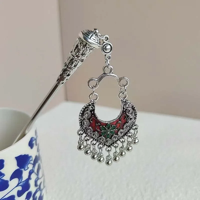 New Chinese Style Silver Color Butterfly Tassel Hair Stick For Women Vintage Metal Hanfu Chopstick Hair Sticks Hair Accessories
New Chinese Style Silver Color Butterfly Tassel Hair Stick For Women Vintage Metal Hanfu Chopstick Hair Sticks Hair Accessories
