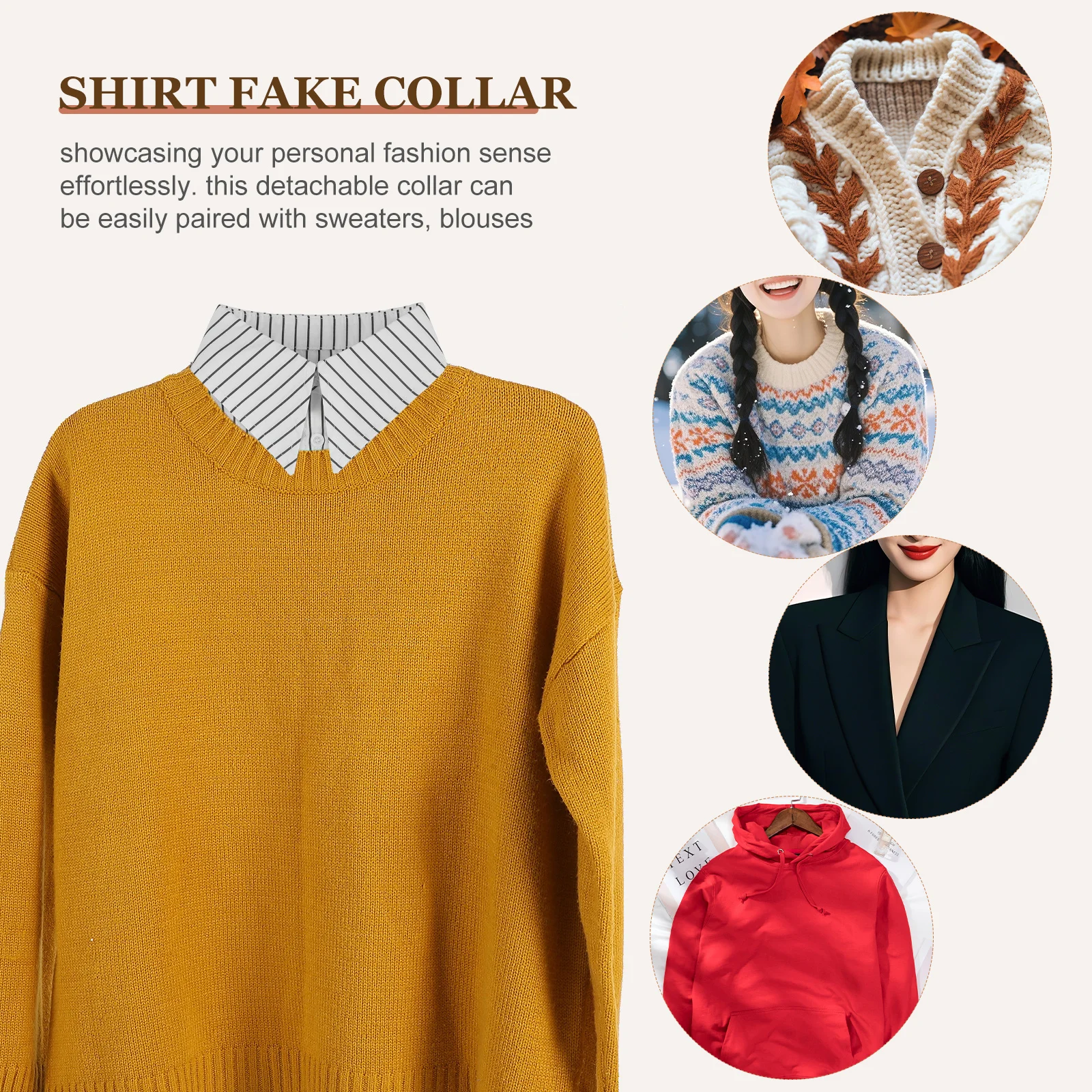 White Black Striped Fake Collar For Women Men Dickey Half Blouse Detachable Shirt Insert Ruffled Neckwear Collar Undershirt
White Black Striped Fake Collar For Women Men Dickey Half Blouse Detachable Shirt Insert Ruffled Neckwear Collar Undershirt