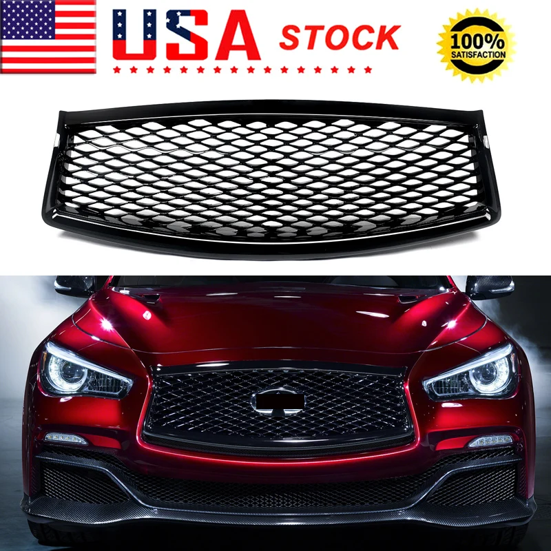 SAIQINGSP Honeycomb Mesh Center Racing Grill Car Front Bumper Radiator Grille For Infiniti Q50 Sedan 2014-2017 Replace For 62310-4HB1B, IN1200119, 62310-4HB1A Car Accessories
SAIQINGSP Honeycomb Mesh Center Racing Grill Car Front Bumper Radiator Grille For Infiniti Q50 Sedan 2014-2017 Replace For 62310-4HB1B, IN1200119, 62310-4HB1A Car Accessories
