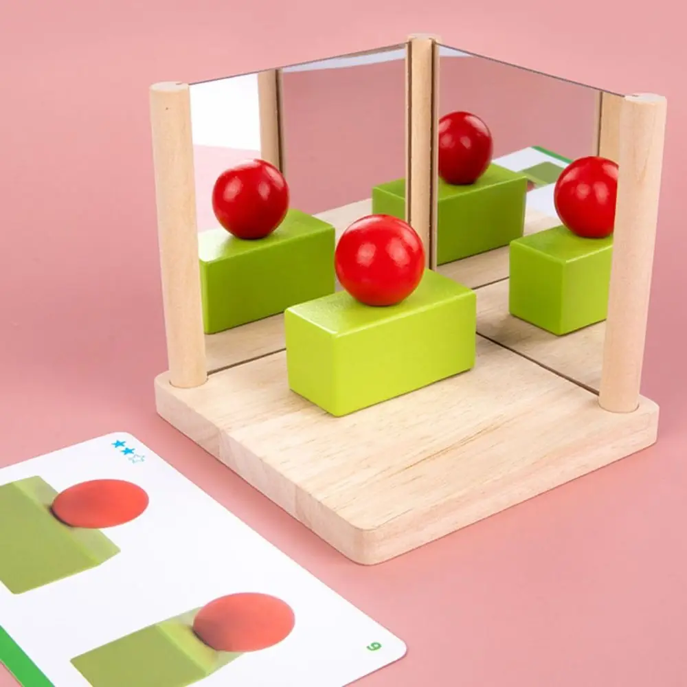 Wooden Physics Space imagination BlocksToy Montessori Mirror Puzzle Mirror Imaging Logic Thinking Puzzle Three View
Wooden Physics Space imagination BlocksToy Montessori Mirror Puzzle Mirror Imaging Logic Thinking Puzzle Three View