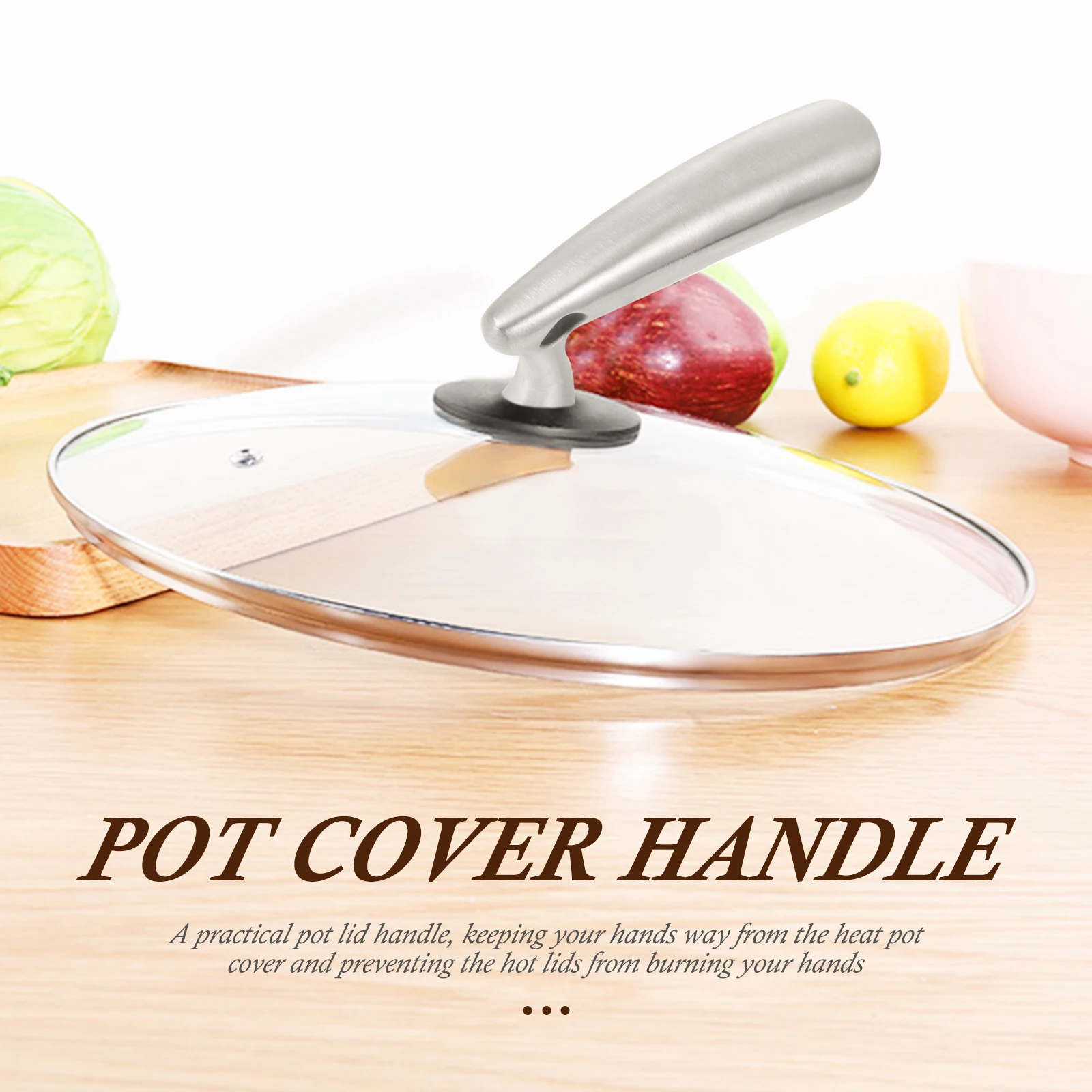 Lid Handle Universal Pot Cover Cookware Stainless Steel Grip for Handles Replacement
Lid Handle Universal Pot Cover Cookware Stainless Steel Grip for Handles Replacement
