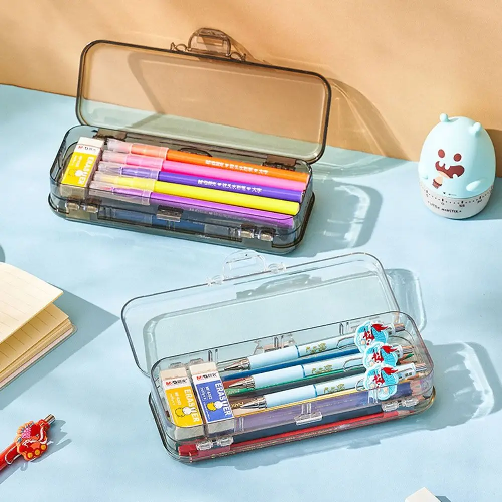 High Appearance Acrylic Pencil Case Transparent Large-capacity Stationery Organizer Ins Japanese Pen Box Student
High Appearance Acrylic Pencil Case Transparent Large-capacity Stationery Organizer Ins Japanese Pen Box Student
