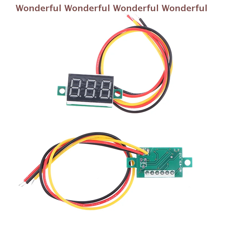 "0-100V DC Digital Voltmeter, LED, Red Green Blue, Suitable for 12V Power Cars, Set of 2;"
"0-100V DC Digital Voltmeter, LED, Red Green Blue, Suitable for 12V Power Cars, Set of 2;"