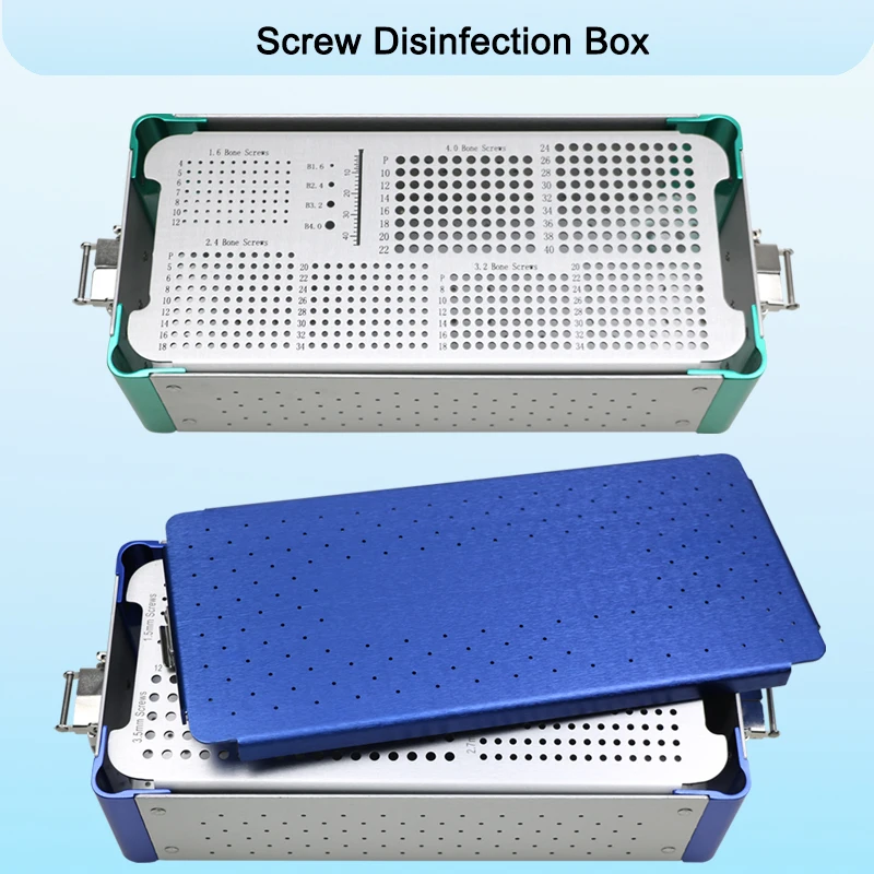 Orthopedic Screw Container Screw Sterilization Box 1.6/2.4/3.2/4.0mm Autoclavable Veterinary Pet Instrument
Orthopedic Screw Container Screw Sterilization Box 1.6/2.4/3.2/4.0mm Autoclavable Veterinary Pet Instrument