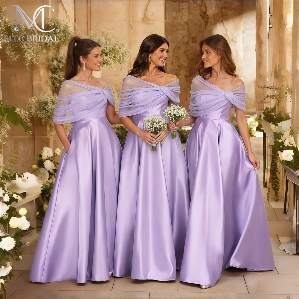 Wholesale Lavender 2026 Evening Dress A Line Strapless Corset Back Satin Wedding Party Attire For Guest Robe De Soiree
Wholesale Lavender 2026 Evening Dress A Line Strapless Corset Back Satin Wedding Party Attire For Guest Robe De Soiree