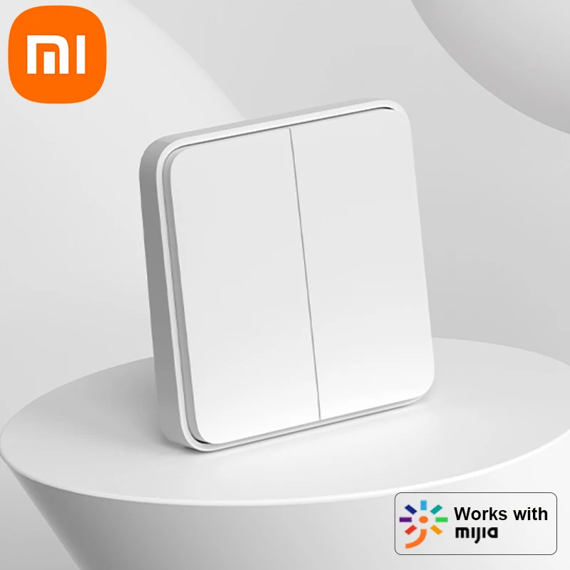 Беспроводной смарт-переключатель Xiaomi с двумя кнопками, дистанционное управление с долгим сроком службы, свободное определение, быстрый отклик, работает с приложением Mi Home
Беспроводной смарт-переключатель Xiaomi с двумя кнопками, дистанционное управление с долгим сроком службы, свободное определение, быстрый отклик, работает с приложением Mi Home