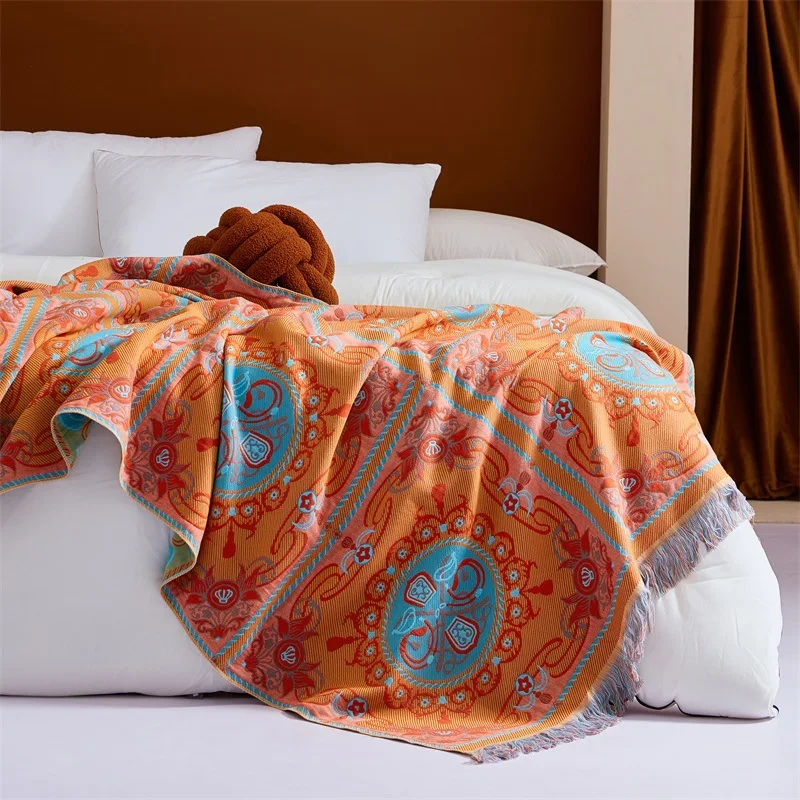 Multifunction Blanket Royal Cotton Woven Jacquard Tassel Throw Blanket Decorate Sofa Bed Cover Home Casual Blanket Bedspread
Multifunction Blanket Royal Cotton Woven Jacquard Tassel Throw Blanket Decorate Sofa Bed Cover Home Casual Blanket Bedspread