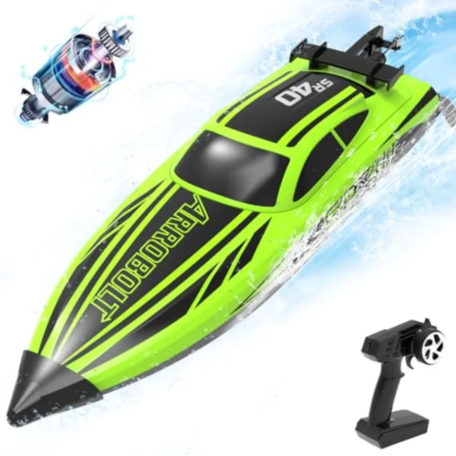 Brushless RC Boat for Adults 30+ MPH Fast Remote Control Boat with 2 Rechargeable Batteries for Lakes 30+ Mins Full Proportiona
Brushless RC Boat for Adults 30+ MPH Fast Remote Control Boat with 2 Rechargeable Batteries for Lakes 30+ Mins Full Proportiona