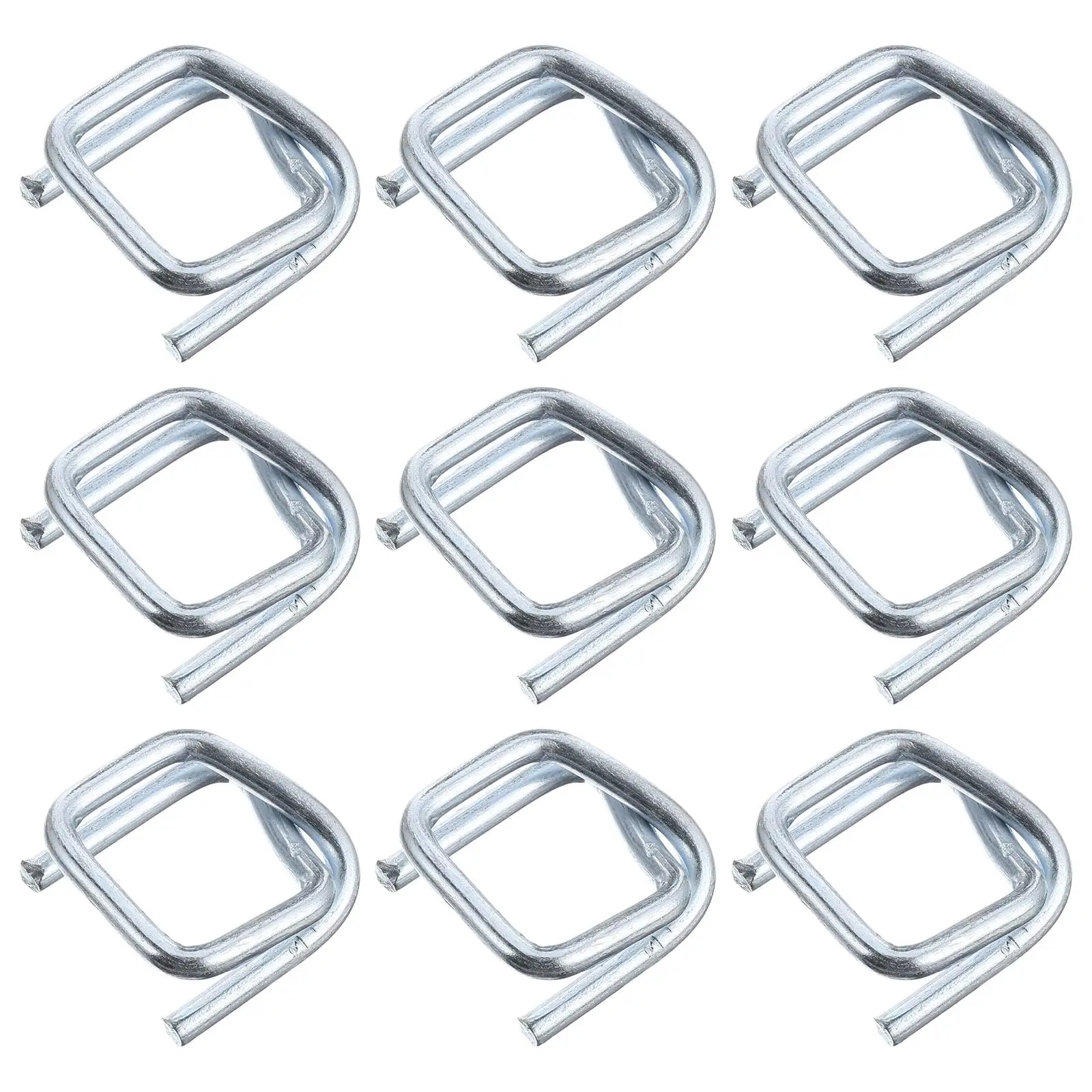 100pcs Galvanized Metal Packaging Buckles Heavy Duty Square Kickback Strapping Cord Buckle Package Fixing for Secure
100pcs Galvanized Metal Packaging Buckles Heavy Duty Square Kickback Strapping Cord Buckle Package Fixing for Secure