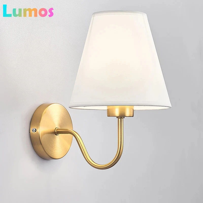 A65 American Modern Gold Fabric Cloth Lamp Nordic Indoor Bedroom Bedside Hotel Aisle Tv Background Wall Light Fixture
A65 American Modern Gold Fabric Cloth Lamp Nordic Indoor Bedroom Bedside Hotel Aisle Tv Background Wall Light Fixture