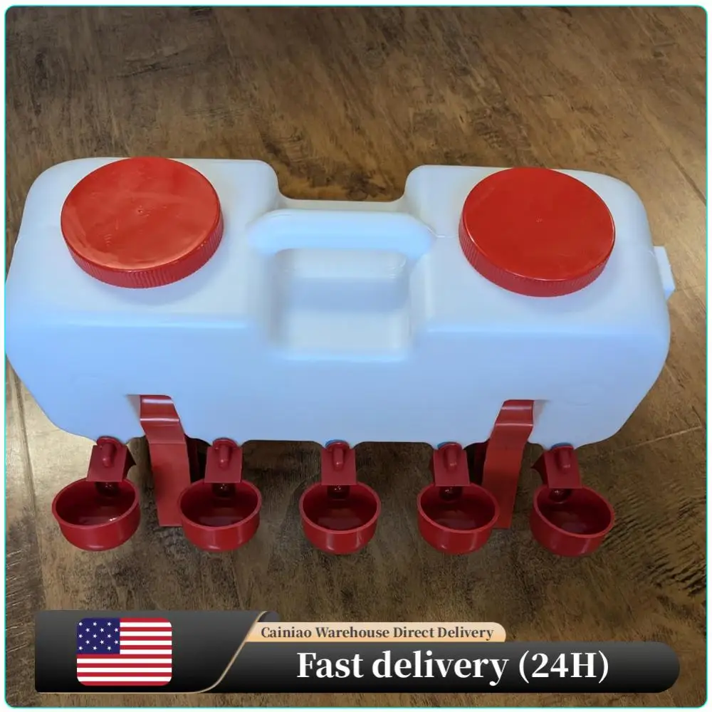 10KG Self Filling Poultry Dispenser Waterer with 10 Drinking Cup Poultry Water Feeder Drinking Dispenser for Pigeon Duck Goose
10KG Self Filling Poultry Dispenser Waterer with 10 Drinking Cup Poultry Water Feeder Drinking Dispenser for Pigeon Duck Goose