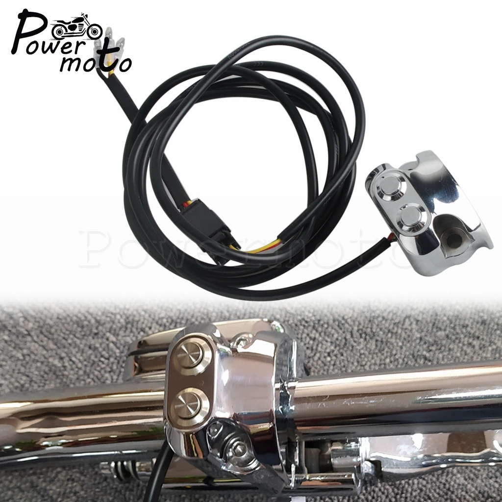 CNC Chrome Motorcycle 2 Buttom Switches 25mm 1" Handlebar Power Switch For Harley Dyna V-Rod Touring Sportster with AERO AERO-A
CNC Chrome Motorcycle 2 Buttom Switches 25mm 1" Handlebar Power Switch For Harley Dyna V-Rod Touring Sportster with AERO AERO-A