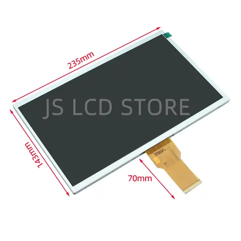 New 10.1 inch LCD Display 1024*600 IPS 50pins RGB interface high brightness Screen for Computer secondary screen Access Control