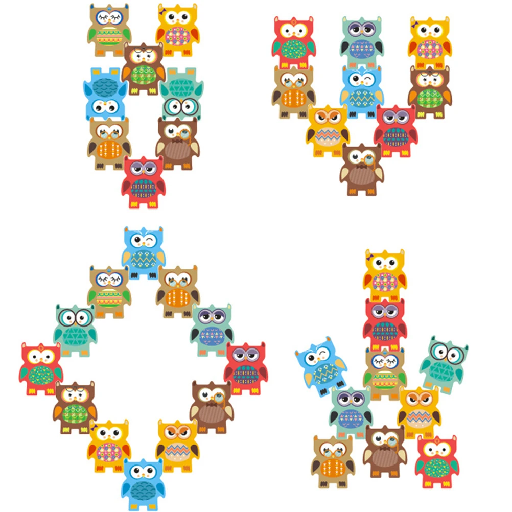 12 Pcs/Set Owl Balance Wood Stacking Games Toy Kids Accessories Toys for Toddlers Building Blocks Playing Funny Desktop
12 Pcs/Set Owl Balance Wood Stacking Games Toy Kids Accessories Toys for Toddlers Building Blocks Playing Funny Desktop