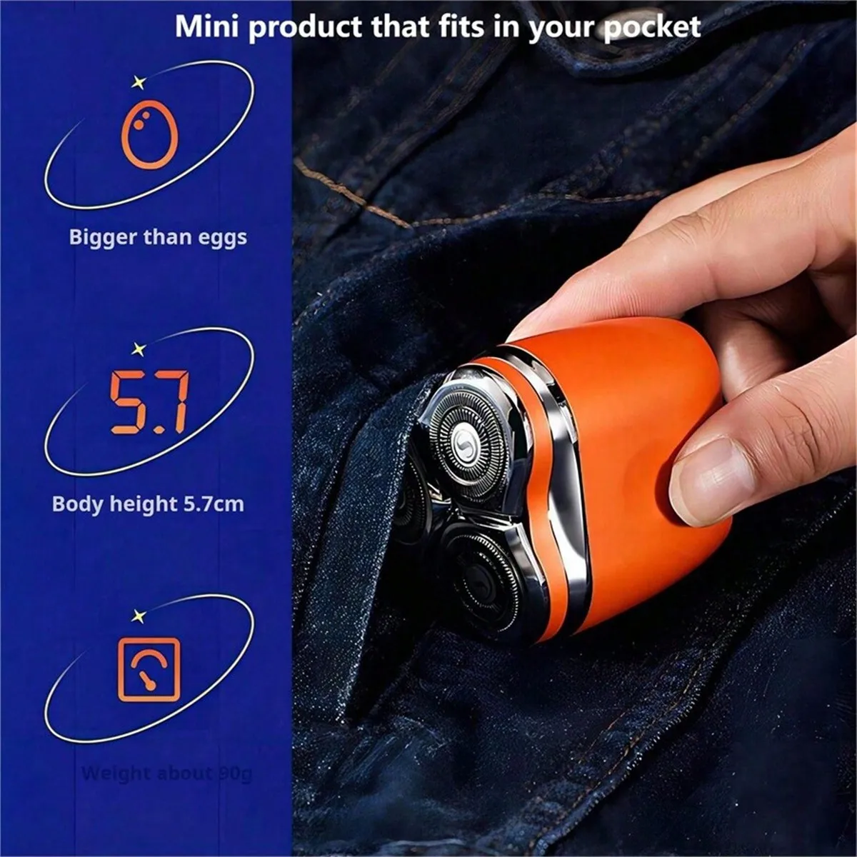 Waterproof Wet And Dry New Mini Portable Pocket Shaving Machine Rechargeable Electric Razor For Men
Waterproof Wet And Dry New Mini Portable Pocket Shaving Machine Rechargeable Electric Razor For Men
