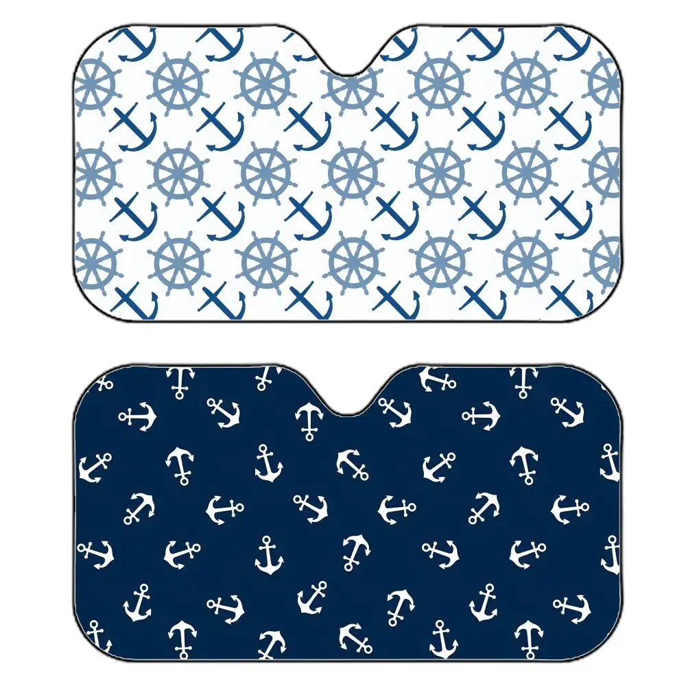 Nautical A-Anchor Boat Navy Blue Sun Visor Reflective Car Windshield Sun Visor Anti-UV Heat Insulation Reusable Sun Shade
Nautical A-Anchor Boat Navy Blue Sun Visor Reflective Car Windshield Sun Visor Anti-UV Heat Insulation Reusable Sun Shade
