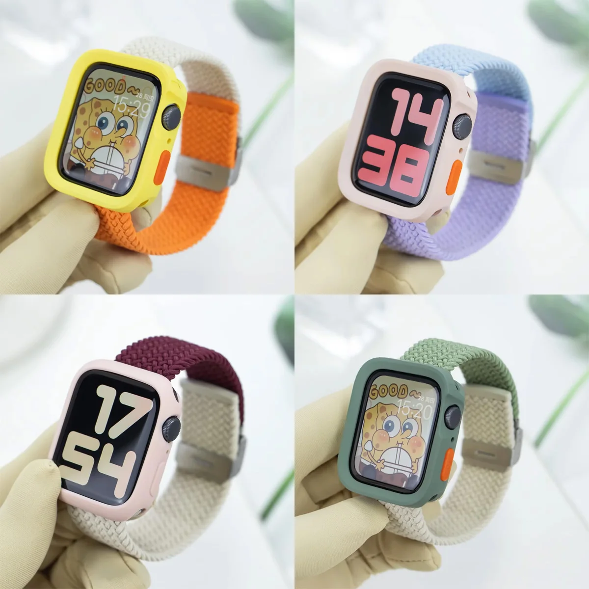Чехол + ремешок для Apple Watch Series 9 8 7 45 мм 41 мм ремешок SE 6 5 4 44 мм 40 мм конфетный силикон + нейлоновый ремешок correa iwatch Ultra 2 49 мм
Чехол + ремешок для Apple Watch Series 9 8 7 45 мм 41 мм ремешок SE 6 5 4 44 мм 40 мм конфетный силикон + нейлоновый ремешок correa iwatch Ultra 2 49 мм