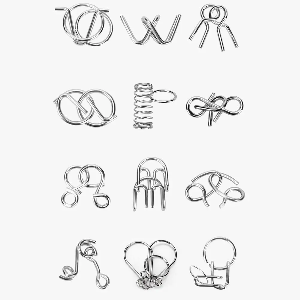 20Pcs Chinese Ring Puzzle Metal Brain Teaser Intelligence Iq Challenge Educational Nine Ring Buckle Set Iq Puzzle Set
20Pcs Chinese Ring Puzzle Metal Brain Teaser Intelligence Iq Challenge Educational Nine Ring Buckle Set Iq Puzzle Set