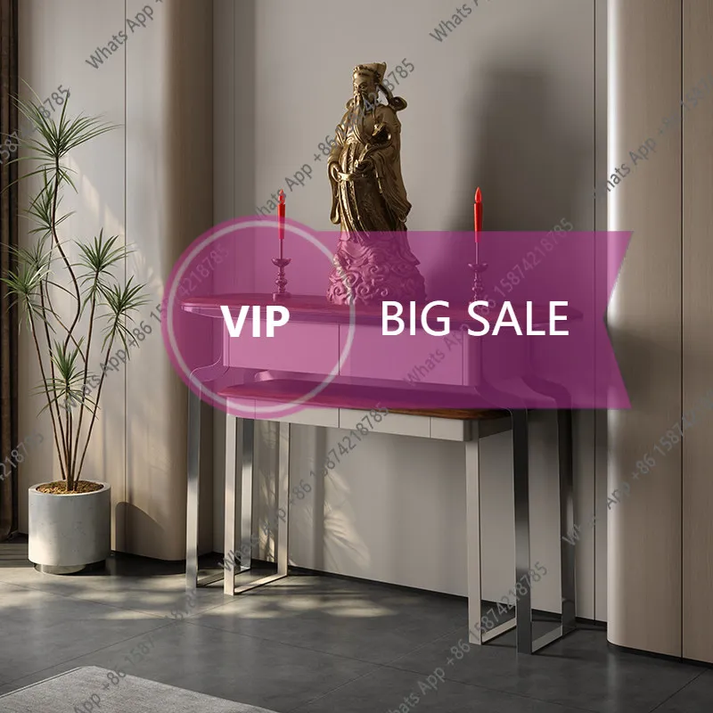 A-Italian minimalist walnut tribute table God of Wealth offering table light luxury simple entrance offering table
A-Italian minimalist walnut tribute table God of Wealth offering table light luxury simple entrance offering table