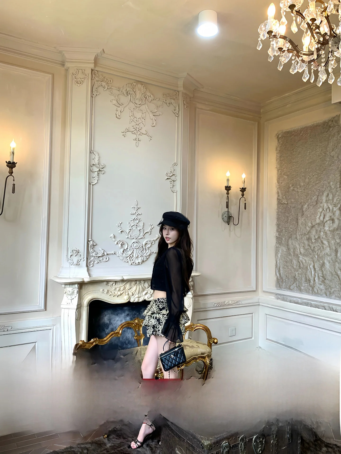 Комплект OYFF: блузка с длинным рукавом в стиле барокко с пэчворком и кружевной вышивкой, короткая юбка. Женский элегантный модный комплект прямого кроя из полиэстера и шерсти.
Комплект OYFF: блузка с длинным рукавом в стиле барокко с пэчворком и кружевной вышивкой, короткая юбка. Женский элегантный модный комплект прямого кроя из полиэстера и шерсти.