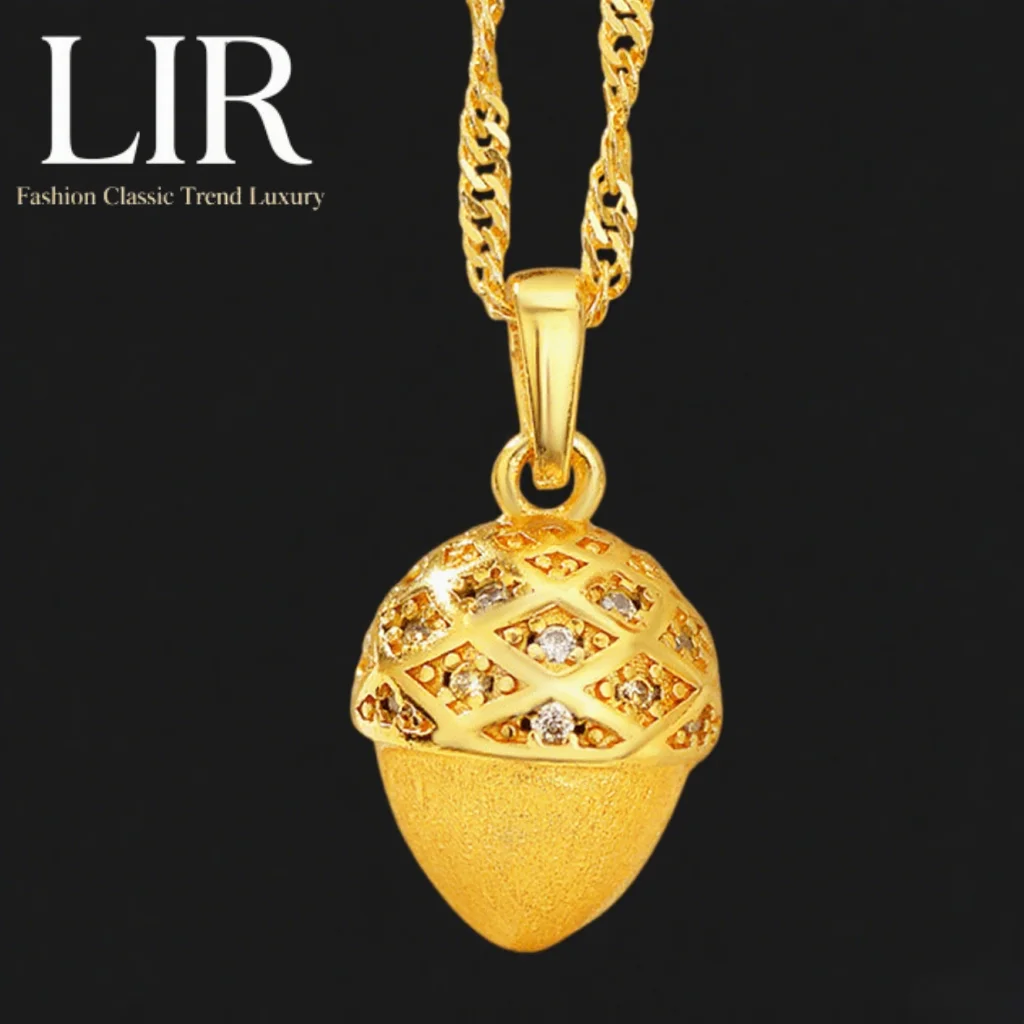 LIR Fadeless Non - deformable Necklace: Latest Plating, “Forest Time” Cute Sparkling Pinecone Pendant, Gift for Bestie,
LIR Fadeless Non - deformable Necklace: Latest Plating, “Forest Time” Cute Sparkling Pinecone Pendant, Gift for Bestie,