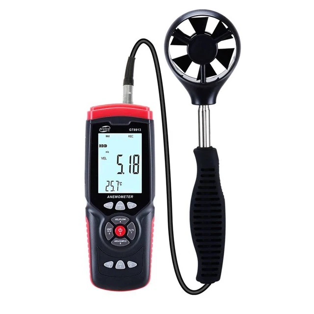 Benetech GT8913 Digital Wind Speed, Temperature and Humidity Anemometer
Benetech GT8913 Digital Wind Speed, Temperature and Humidity Anemometer
