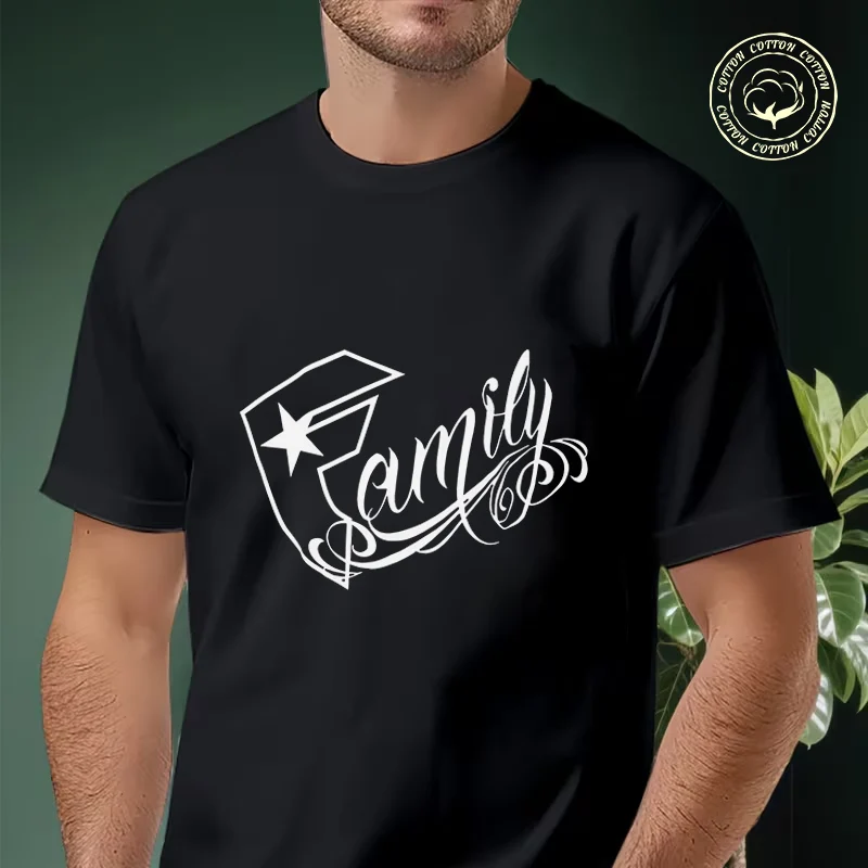 Bold FAMILY Print Motorcycle T-shirt Men's Summer Cotton Fashionable Casual Sports Short Sleeved Tshirt Top
Bold FAMILY Print Motorcycle T-shirt Men's Summer Cotton Fashionable Casual Sports Short Sleeved Tshirt Top