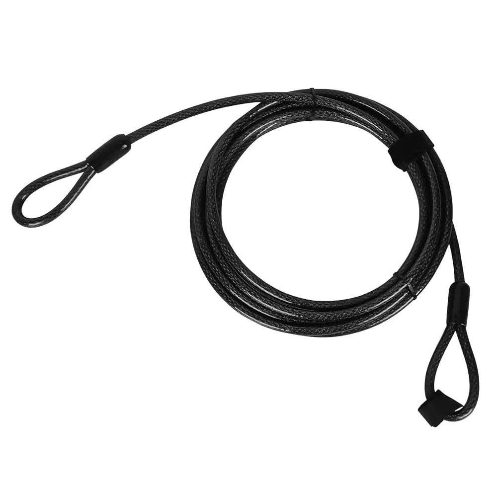 33-Foot Heavy-Duty Security Cable - 3/8-inch Vinyl-Coated Cut-Resistant Steel Wire, Suitable for Bicycles and Outdoor Gear
33-Foot Heavy-Duty Security Cable - 3/8-inch Vinyl-Coated Cut-Resistant Steel Wire, Suitable for Bicycles and Outdoor Gear