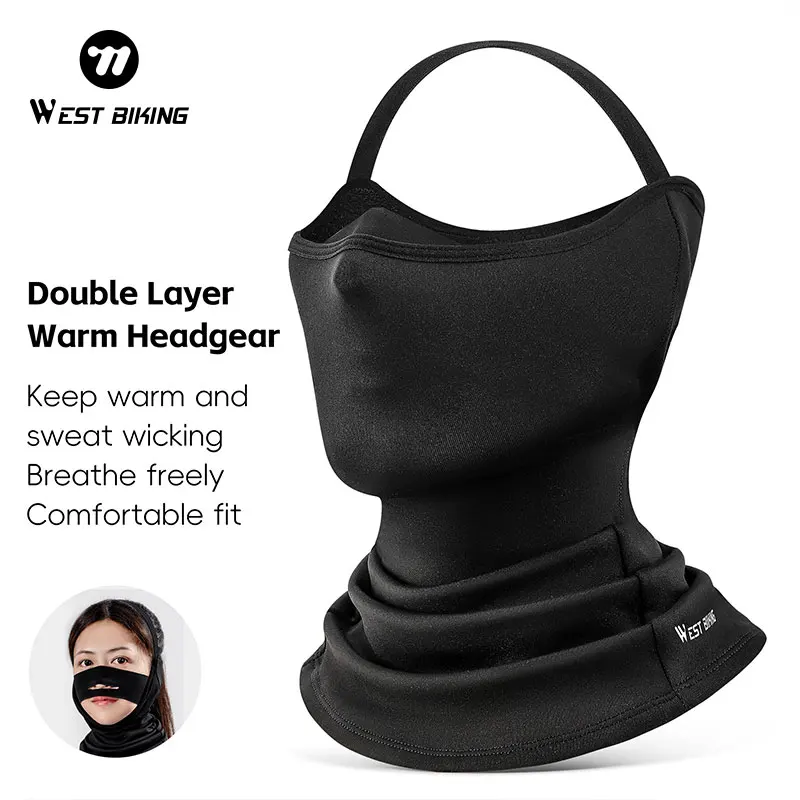 WEST BIKING Winter Windproof Cycling Face Balaclava Ski Cycling Headgear Double Layer Warm Full Face Mask Hiking Thermal Cap
WEST BIKING Winter Windproof Cycling Face Balaclava Ski Cycling Headgear Double Layer Warm Full Face Mask Hiking Thermal Cap