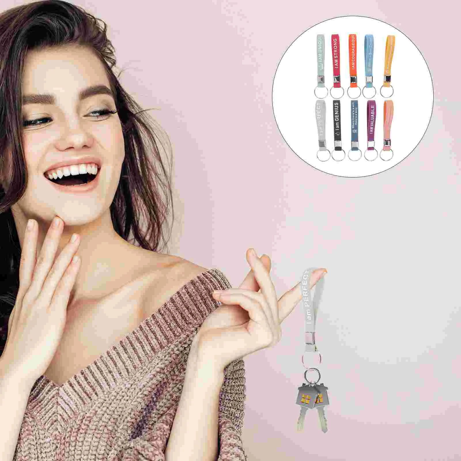 60pcs Inspirational Silicone Keychains Motivational Quotes Gifts Employee Appreciation Soft Keyrings Women Men Backpack
60pcs Inspirational Silicone Keychains Motivational Quotes Gifts Employee Appreciation Soft Keyrings Women Men Backpack