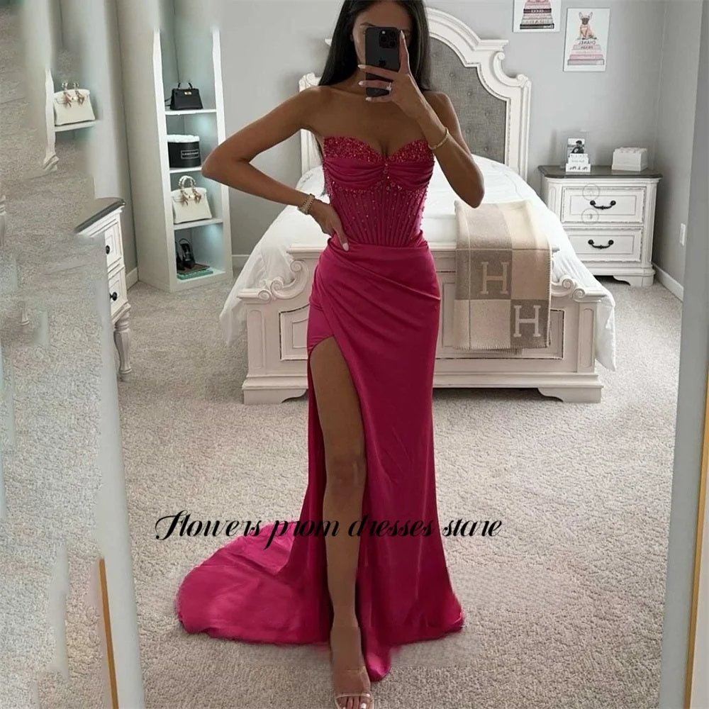 Flowers Prom Elegantly Strapless فساتين سهره فاخره2025 Mermaid Prom Dresses Luxury Brilliant Diamond Long Sleeves Vestidos
Flowers Prom Elegantly Strapless فساتين سهره فاخره2025 Mermaid Prom Dresses Luxury Brilliant Diamond Long Sleeves Vestidos