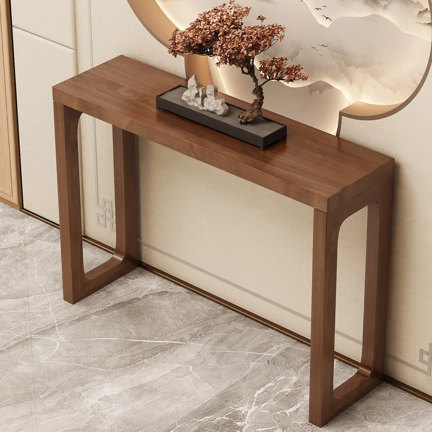 Cz new chinoiserie console table, long table for entryway, solid wood incense table, altar table, zen end table
Cz new chinoiserie console table, long table for entryway, solid wood incense table, altar table, zen end table