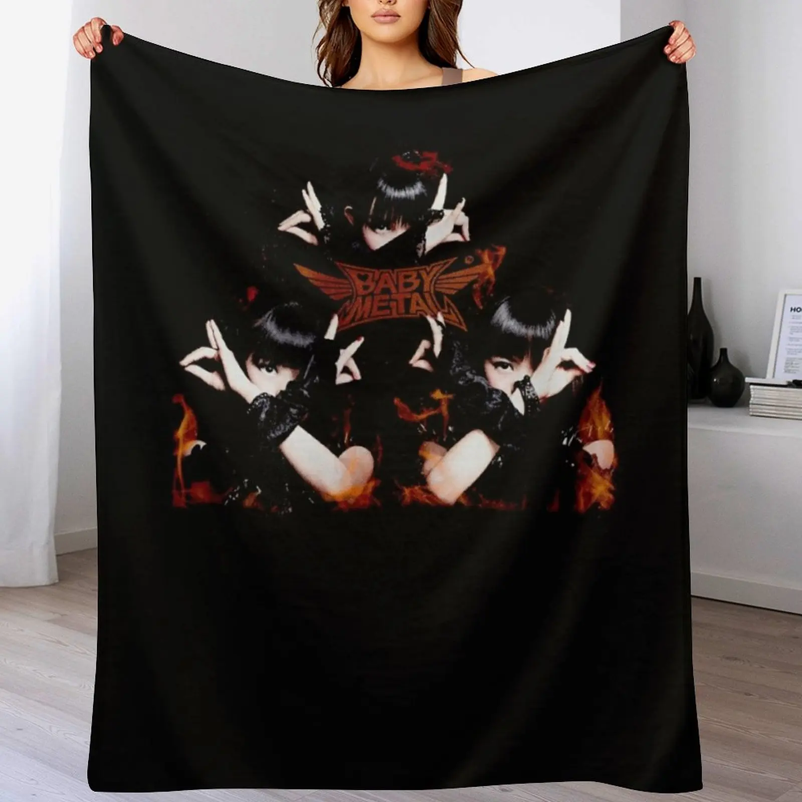Metal Girl And Her Albums Throw Blanket Multi Use Warm Blanket for Living Room Bedroom
Metal Girl And Her Albums Throw Blanket Multi Use Warm Blanket for Living Room Bedroom