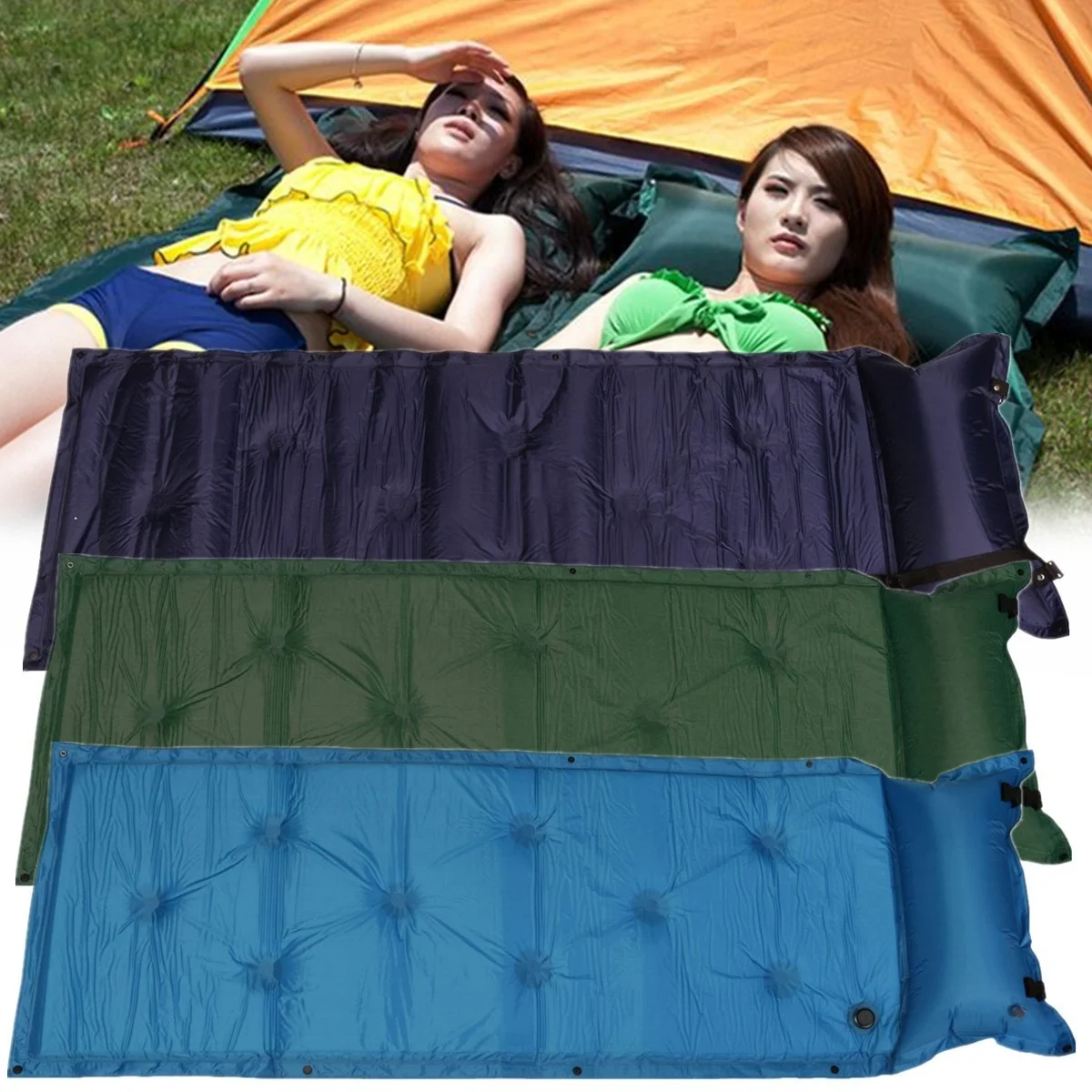 Self Inflatable Portable Air Mattress Mat Pad Pillow Sleep Bed Waterproof Tent Sunshade Shelter Canopy Beach Fishing Camping
Self Inflatable Portable Air Mattress Mat Pad Pillow Sleep Bed Waterproof Tent Sunshade Shelter Canopy Beach Fishing Camping