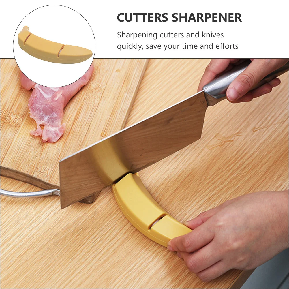2pcs 2-Stage Banana Shape Knife Sharpener For Kitchen Scissors Cutters Manual Sharpening Tool Household Sharpening Accessories
2pcs 2-Stage Banana Shape Knife Sharpener For Kitchen Scissors Cutters Manual Sharpening Tool Household Sharpening Accessories