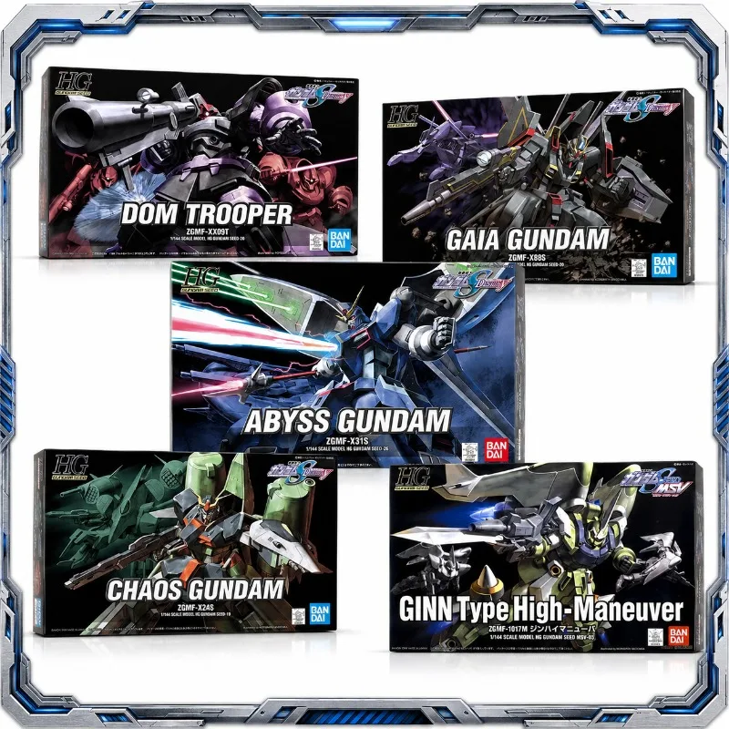 Bandai Original HG Gundam SEED Destiny Anime Figure Dom Trooper Gaia Chaos Abyss GINN High Maneuver Hobby Model Kit Toy Gift
Bandai Original HG Gundam SEED Destiny Anime Figure Dom Trooper Gaia Chaos Abyss GINN High Maneuver Hobby Model Kit Toy Gift