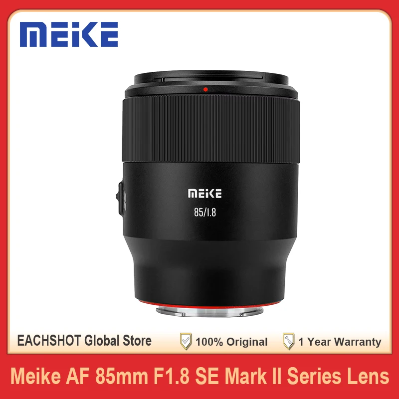 Объектив Meike 85mm F1.8 SE Mark II STM AF Full Frame Medium Telephoto с автофокусом для портретной съемки, для камер Sony E Z Mount и Canon EF
Объектив Meike 85mm F1.8 SE Mark II STM AF Full Frame Medium Telephoto с автофокусом для портретной съемки, для камер Sony E Z Mount и Canon EF