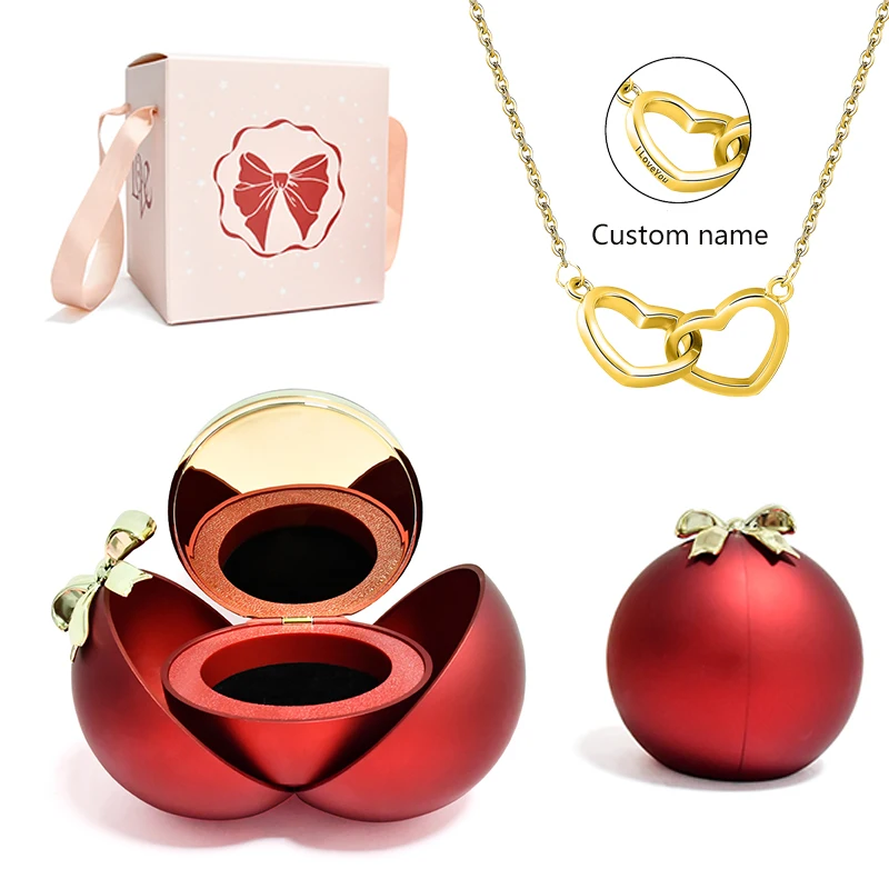 2025 New Round Eternal Rose Jewelry Box Engraved Name Necklace Birthday Anniversary Gift Mothers Day Gift Fashionable Set
2025 New Round Eternal Rose Jewelry Box Engraved Name Necklace Birthday Anniversary Gift Mothers Day Gift Fashionable Set