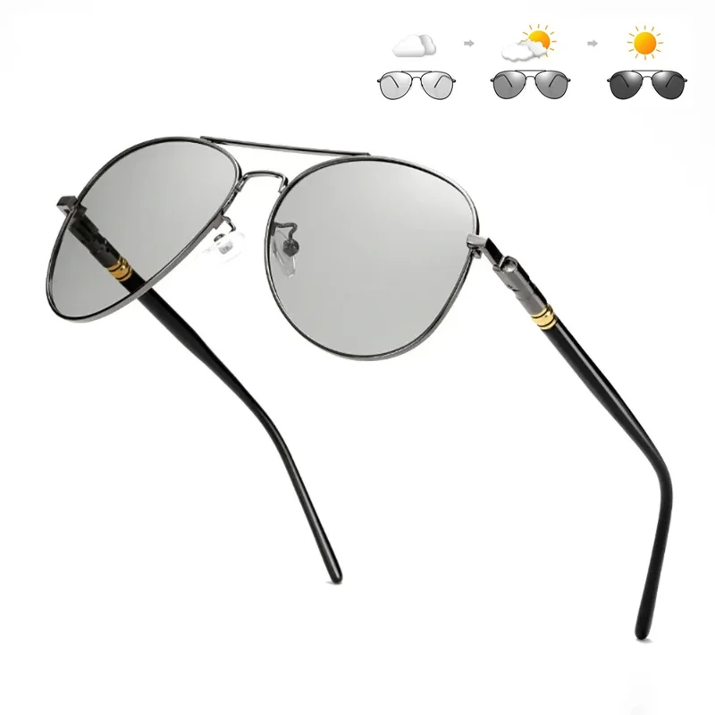 Photochromic Polarized Sunglasses for Men Women Color Changing Pilot Style Male Vintage UV400 Outdoor Driving Sun Glasses
Photochromic Polarized Sunglasses for Men Women Color Changing Pilot Style Male Vintage UV400 Outdoor Driving Sun Glasses