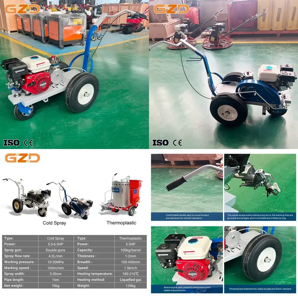 GZD Factory Supply Cold Paint Road Marking Machine High Quality Line Striping Equipment Bulk Sale
GZD Factory Supply Cold Paint Road Marking Machine High Quality Line Striping Equipment Bulk Sale