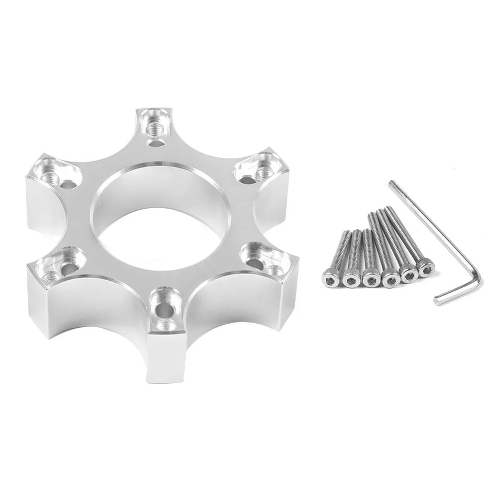 70mm Steering Wheel Adapter Plate for Thrustmaster T300RS -Ferrari 599 P310/R383 14 Inch Steering Wheel Silver
70mm Steering Wheel Adapter Plate for Thrustmaster T300RS -Ferrari 599 P310/R383 14 Inch Steering Wheel Silver