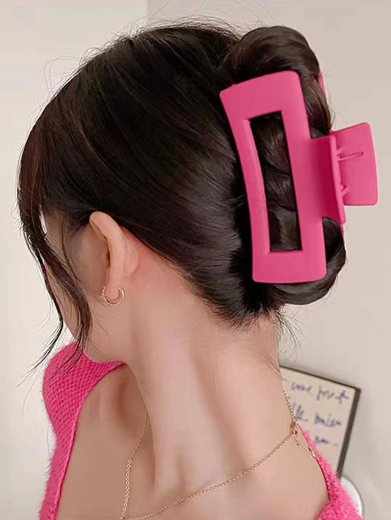 3pcs Women Frosted Solid Square Hair Claw Clip Pink Fashion Accessory For Casual Outfits
3pcs Women Frosted Solid Square Hair Claw Clip Pink Fashion Accessory For Casual Outfits