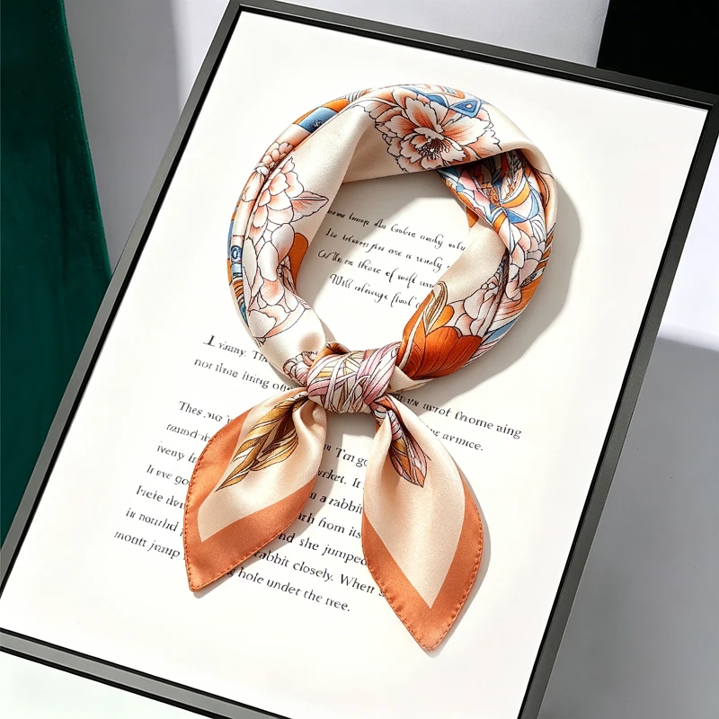 Silk Scarf Women Luxury Bandana Handkerchief For Hair Headscarf Flower Printed Women's Bag 100% Silk Bandanas Stole Neckscarves
Silk Scarf Women Luxury Bandana Handkerchief For Hair Headscarf Flower Printed Women's Bag 100% Silk Bandanas Stole Neckscarves