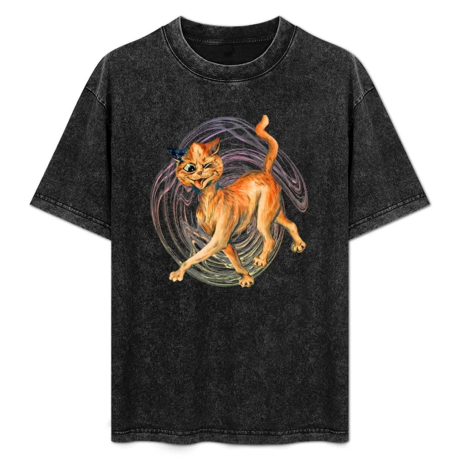 Vintage Louis Wain Drunk Ginger Cat T-Shirt Urban Casual Loose Fit Tee
Vintage Louis Wain Drunk Ginger Cat T-Shirt Urban Casual Loose Fit Tee