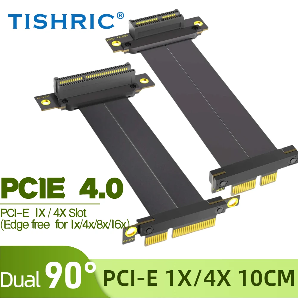 TISHRIC PCIE4.0 1X/4X Райзерный кабель Удлинительный кабель PCIE X1/4 к X1/4 Двойной 90-градусный прямоугольный адаптер Высокоскоростной удлинитель
TISHRIC PCIE4.0 1X/4X Райзерный кабель Удлинительный кабель PCIE X1/4 к X1/4 Двойной 90-градусный прямоугольный адаптер Высокоскоростной удлинитель