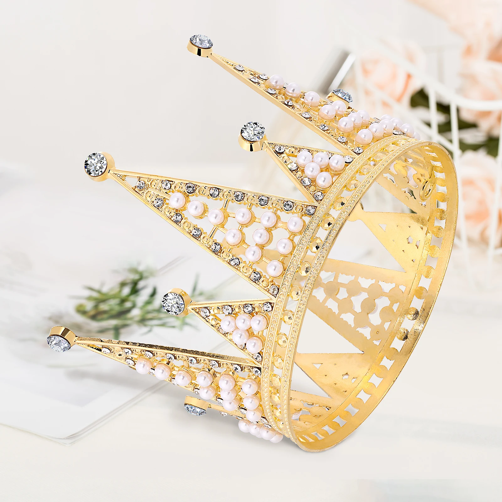 Pearl Crown Hair Ornament Wedding Bridal Shower Cake Decorations Tiara Accessories Boys
Pearl Crown Hair Ornament Wedding Bridal Shower Cake Decorations Tiara Accessories Boys