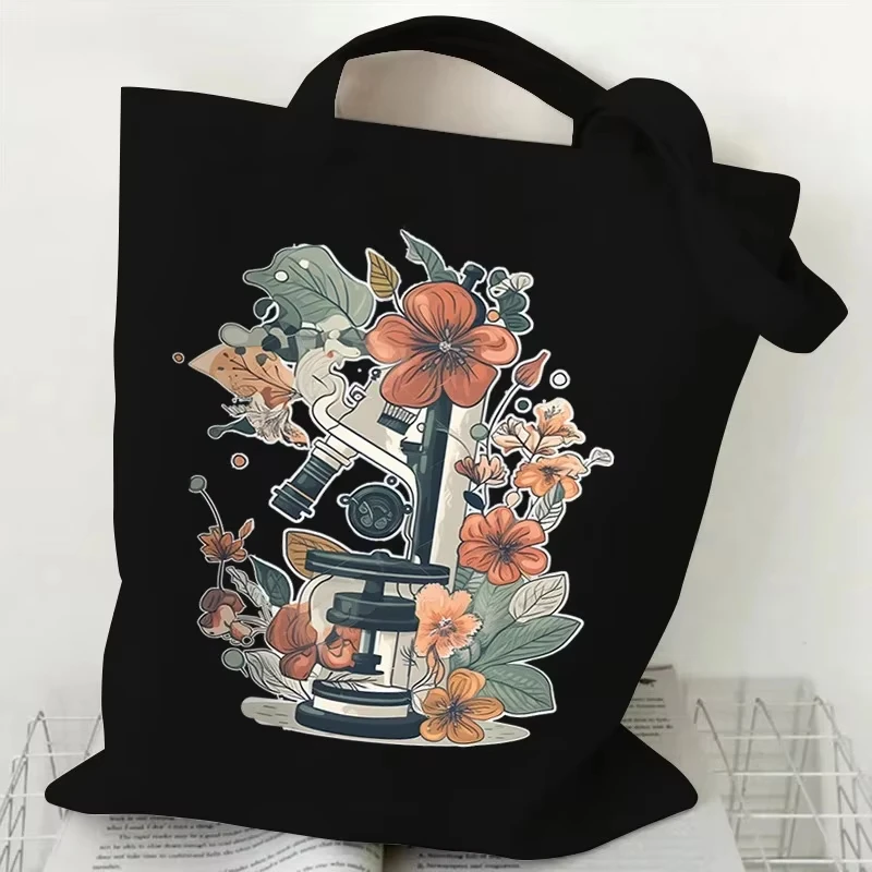 2026 Canvas Tote Bag Floral Microscope Print Eco-Friendly Reusable Shoulder Fashionable large capacity
2026 Canvas Tote Bag Floral Microscope Print Eco-Friendly Reusable Shoulder Fashionable large capacity
